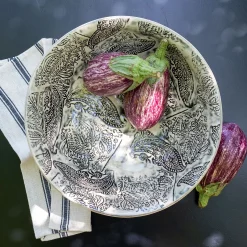 Plat De Service Et Saladier*alinea Saladier XXL en grès D38,7cm - Beige