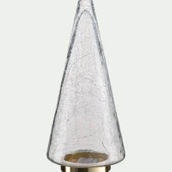 Décoration De La Table De Noël|Petit Sapin De Noël*alinea Sapin à poser lumineux en verre H34cm - Transparent