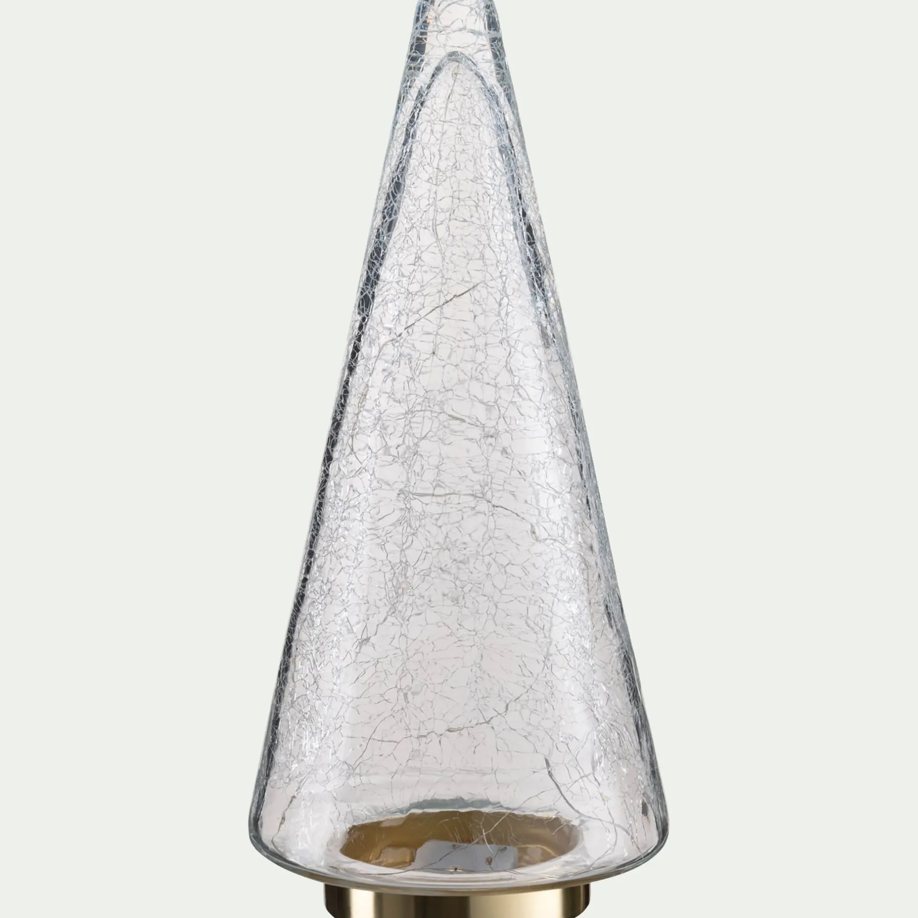 Décoration De La Table De Noël|Petit Sapin De Noël*alinea Sapin à poser lumineux en verre H34cm - Transparent