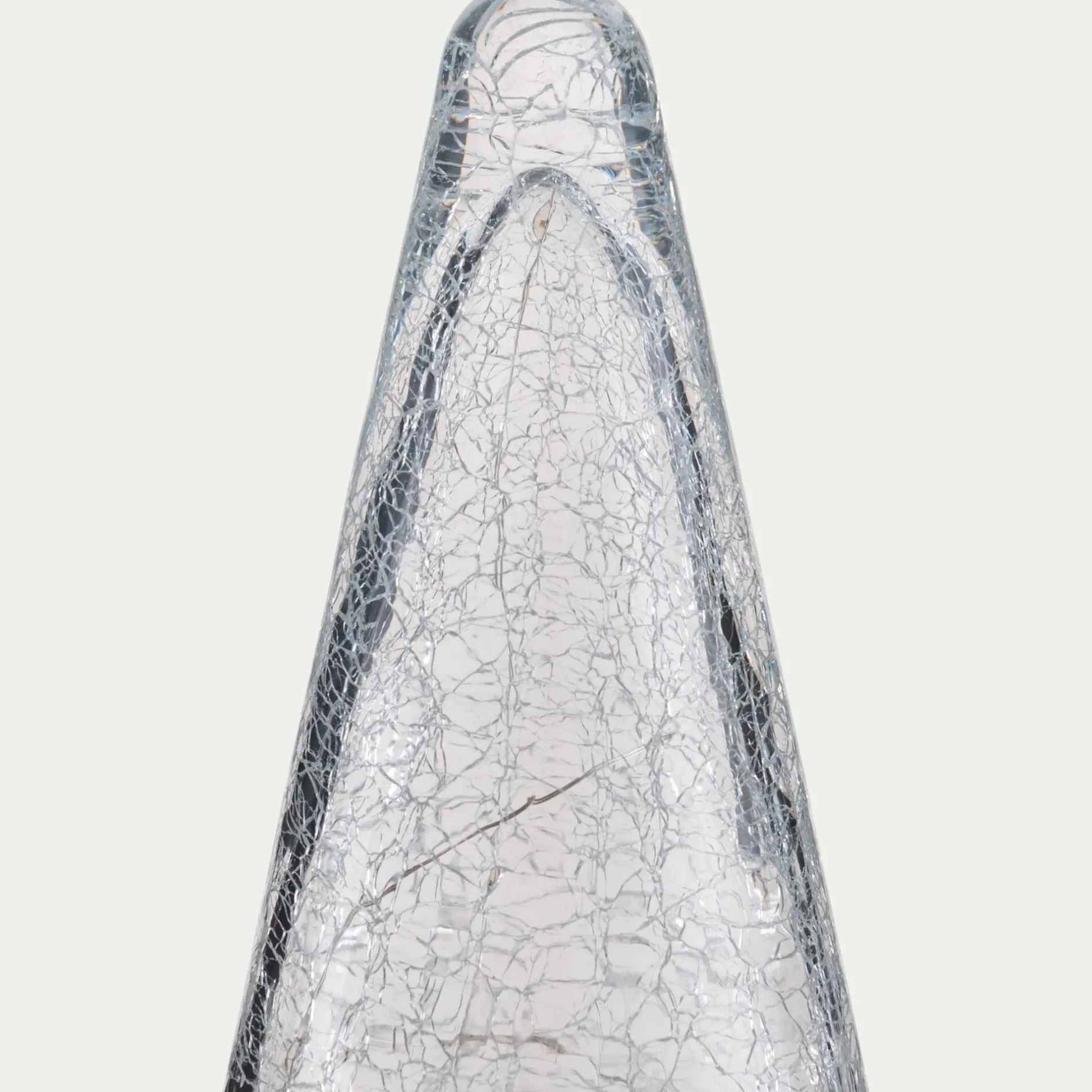 Décoration De La Table De Noël|Petit Sapin De Noël*alinea Sapin à poser lumineux en verre H34cm - Transparent