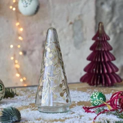 Décoration De La Table De Noël|Petit Sapin De Noël*alinea Sapin déco à poser en verre H19cm - Transparent
