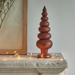 Décoration De La Table De Noël|Petit Sapin De Noël*alinea Sapin décoratif à poser contemporain en polyrésine H26cm - Naturel