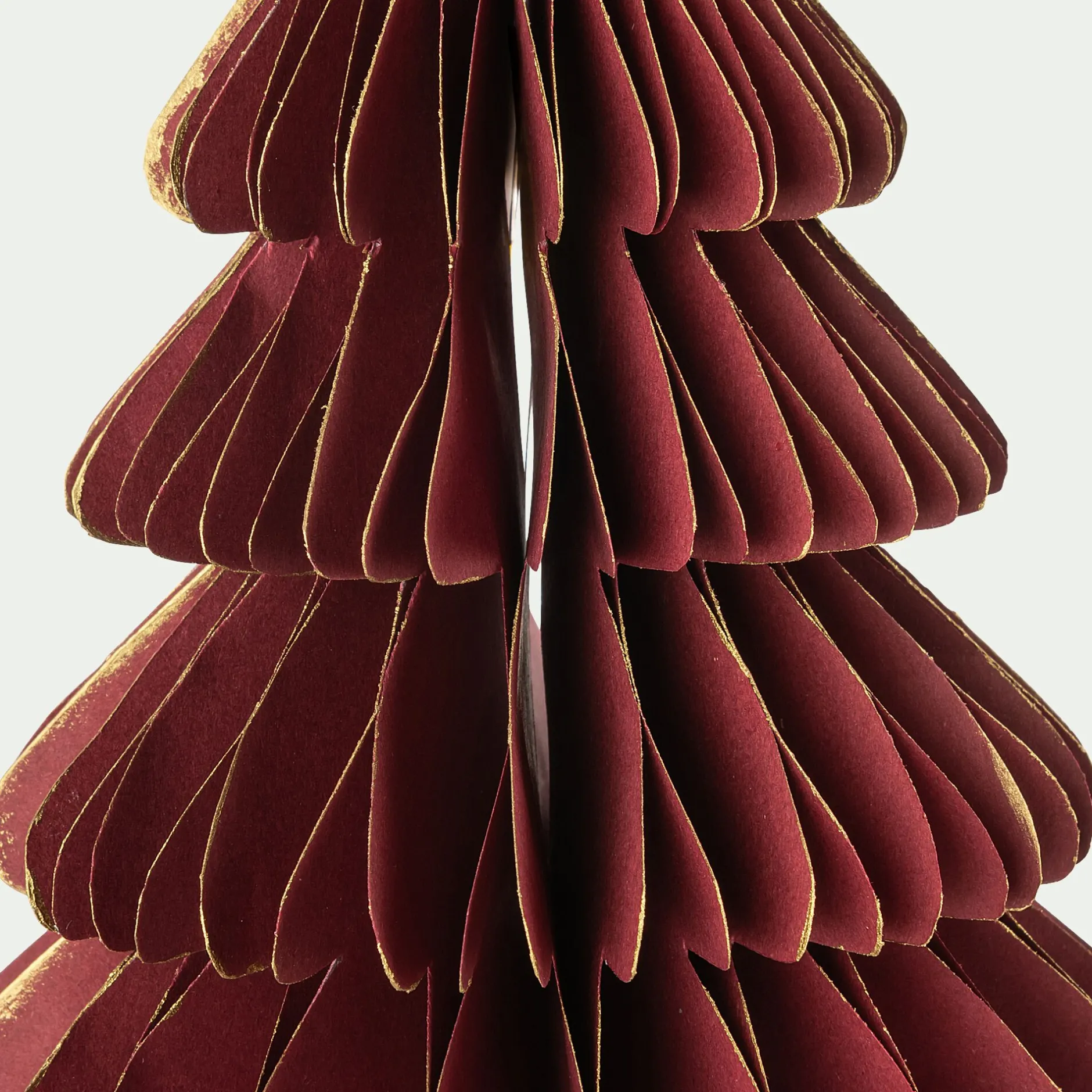 Décoration De La Table De Noël|Petit Sapin De Noël*alinea Sapin décoratif à poser en papier H30cm - Rouge