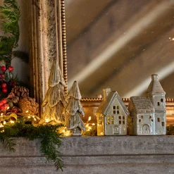 Décoration De La Table De Noël|Petit Sapin De Noël*alinea Sapin décoratif à poser en porcelaine H19cm - Beige