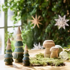 Décoration De La Table De Noël|Petit Sapin De Noël*alinea Sapin décoratif à poser en céramique H15,9cm - Vert