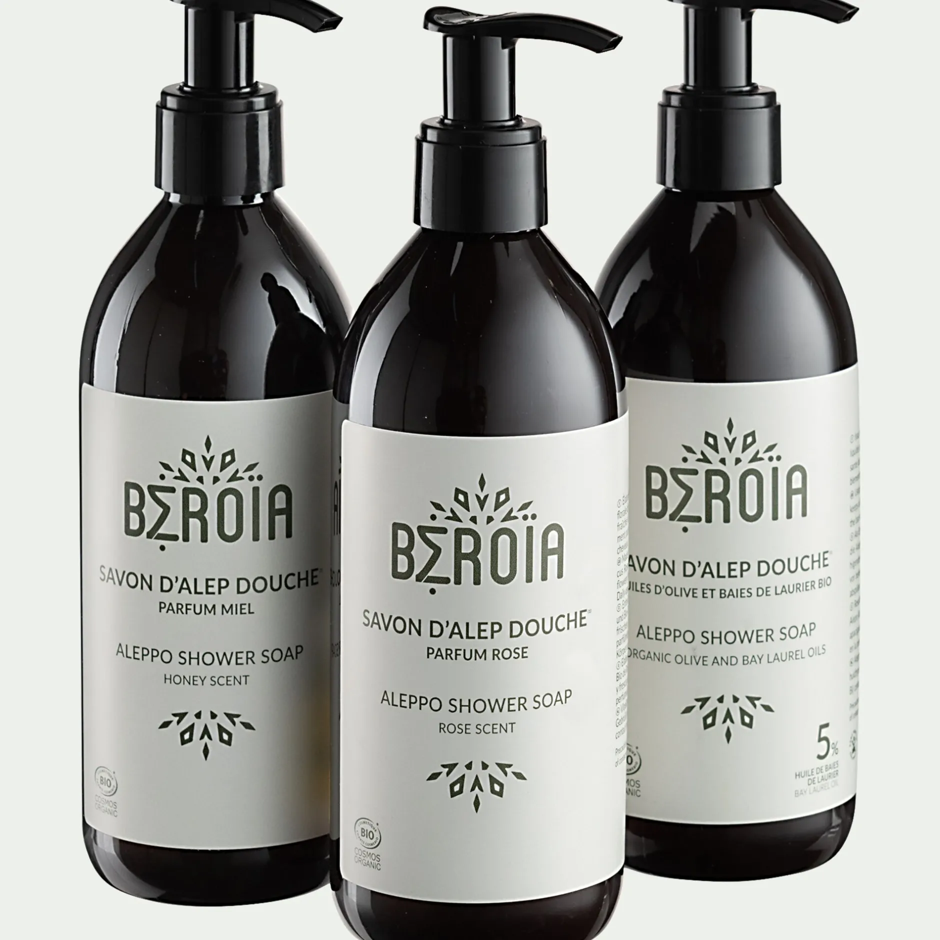 Cosmétique*alinea Savon d'Alep liquide 5% à l'huile d'olive et de laurier 300ml