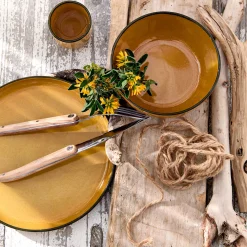 Vaisselle Petit Déjeuner*alinea Service petit déjeuner en grès - Jaune