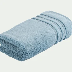 Serviette De Toilette*alinea Serviette de bain bouclette en coton - autan 50x100cm Bleu