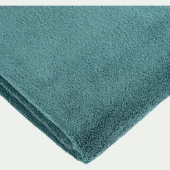 Serviette De Toilette*alinea Serviette de bain bouclette en coton - 50x100cm Vert
