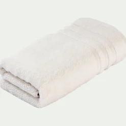 Serviette De Toilette*alinea Serviette de bain bouclette en coton - ventoux 50x100cm Blanc