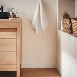 Serviette De Toilette*alinea Serviette de toilette en bouclettes de coton bio - ventoux 50x90cm Blanc