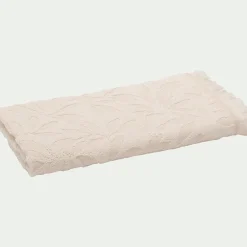Serviette De Toilette*alinea Serviette de toilette en coton motif floral 50x100cm - écru Blanc