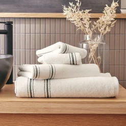 Serviette De Toilette*alinea Serviette de toilette en coton - 50x100cm Blanc