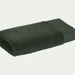 Serviette De Toilette*alinea Serviette de toilette en coton peigné - cèdre 50x100cm Vert