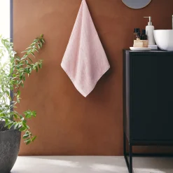 Serviette De Toilette*alinea Serviette de toilette en bouclettes de coton bio - rosa 50x90cm Rose