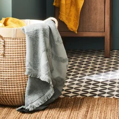 Serviette De Toilette*alinea Serviette de toilette en coton - calaluna 50x100cm Bleu