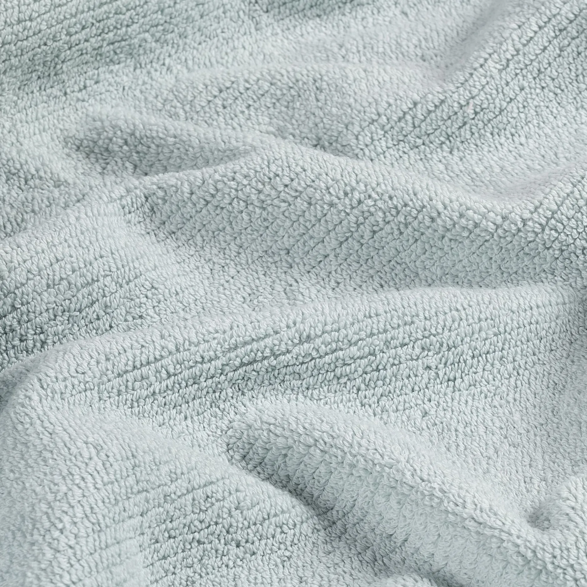 Serviette De Toilette*alinea Serviette de toilette en bouclettes de coton bio - 50x90cm Bleu