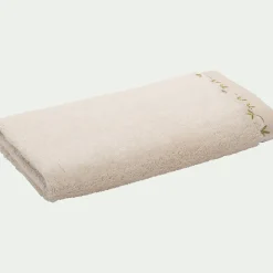 Serviette De Toilette*alinea Serviette de toilette en coton - 50x100cm Beige