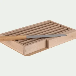 Planche À Découper*alinea Set de planche à pain et couteau en bois de hêtre - Naturel