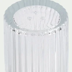 Salière Et Poivrière*alinea Set de salière et poivrière en verre côtelé - H8cm Transparent