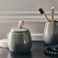 Set De Salle De Bain|Accessoire De Salle De Bain*alinea Set de salle de bain en grès - cèdre Vert