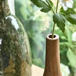 Vase*alinea Soliflore en bois de manguier H30cm - Naturel