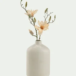 Vase*alinea Soliflore en grès céramique H30cm - Blanc