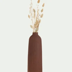 Vase*alinea Solifore en faïence H27cm - brun rustrel Marron