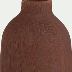 Vase*alinea Solifore en faïence H27cm - brun rustrel Marron