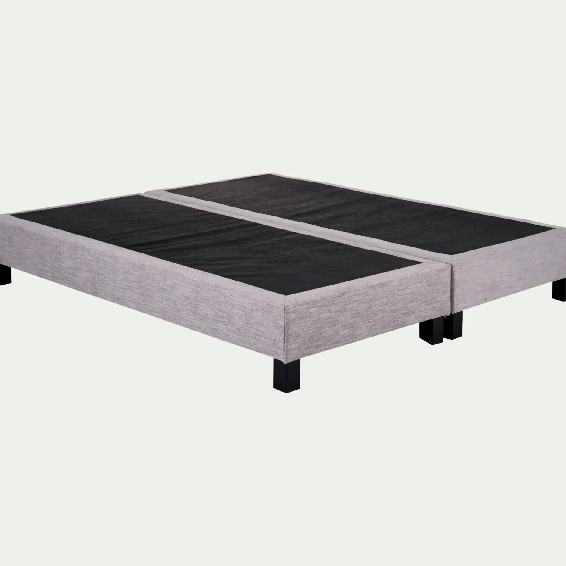 Sommier 160X200 Cm*alinea Sommier tapissier ferme 160x200cm - granite Gris