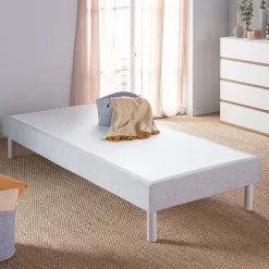 Sommier 180X200 Cm*alinea Sommier tapissier 90x200cm - clair Gris
