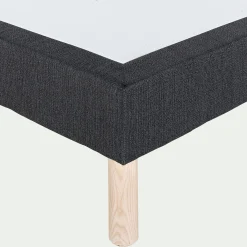 Sommier 140X190 Cm*alinea Sommier tapissier 140x190cm - anthracite Gris
