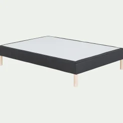 Sommier 140X200 Cm*alinea Sommier tapissier 140x200cm anthracite Gris