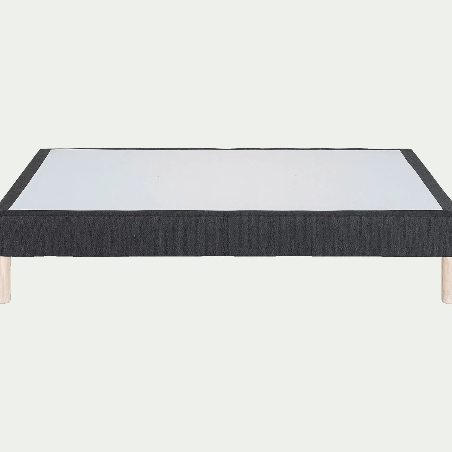 Sommier 140X200 Cm*alinea Sommier tapissier 140x200cm anthracite Gris