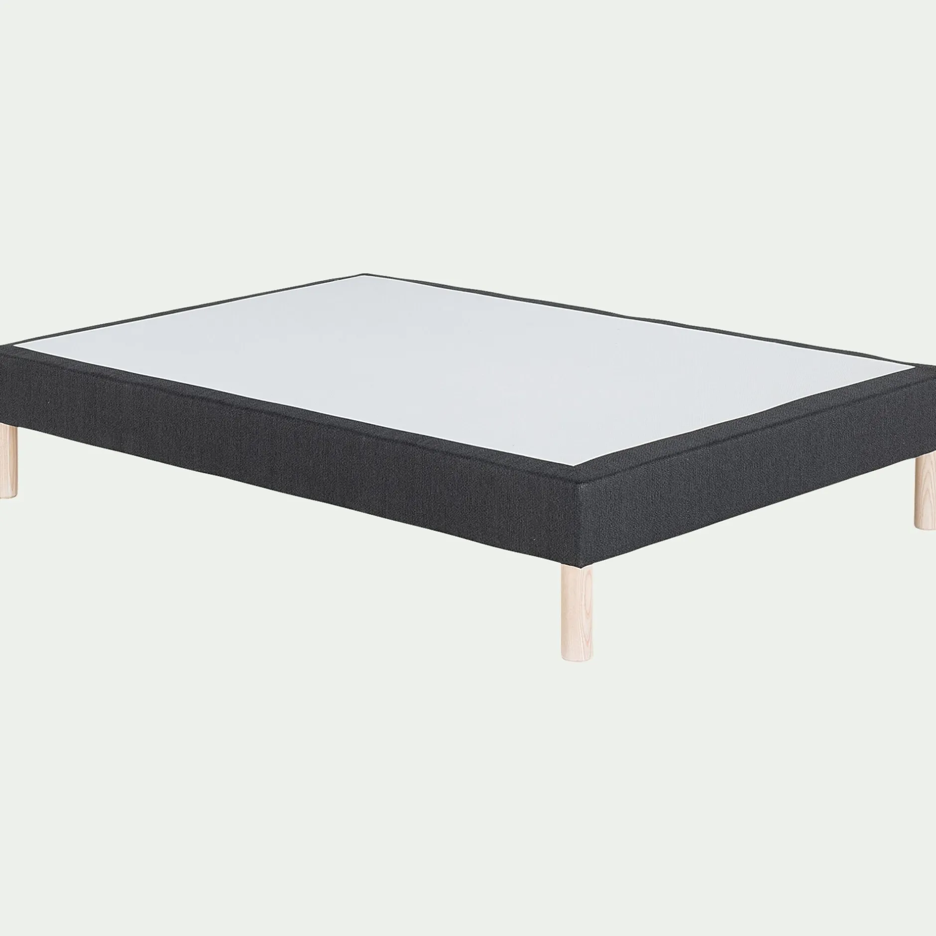 Sommier 140X190 Cm*alinea Sommier tapissier 140x190cm anthracite Gris