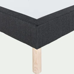 Sommier 140X190 Cm*alinea Sommier tapissier 140x190cm anthracite Gris