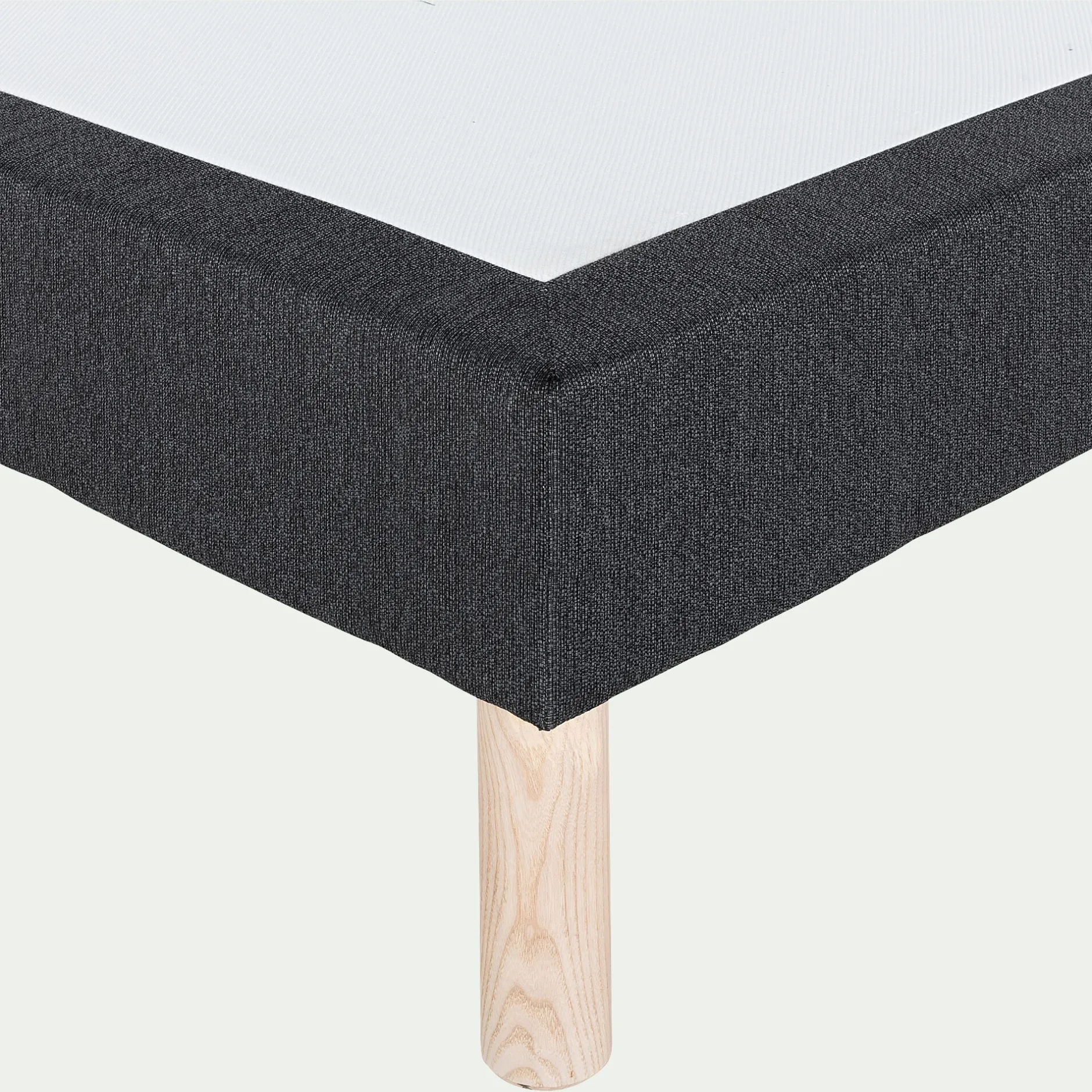 Sommier 140X190 Cm*alinea Sommier tapissier 140x190cm anthracite Gris