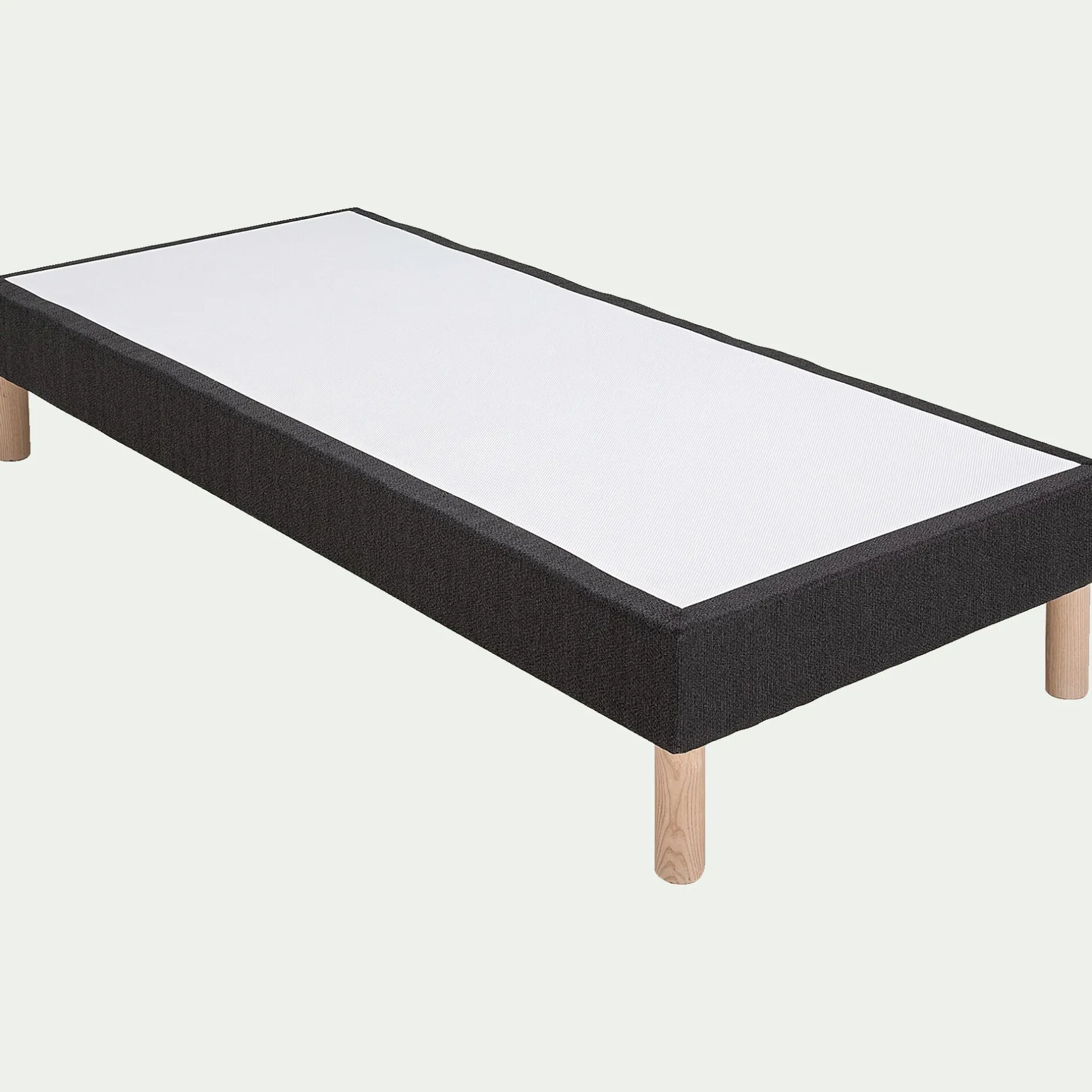 Sommier 180X200 Cm*alinea Sommier tapissier 90x200cm anthracite Gris