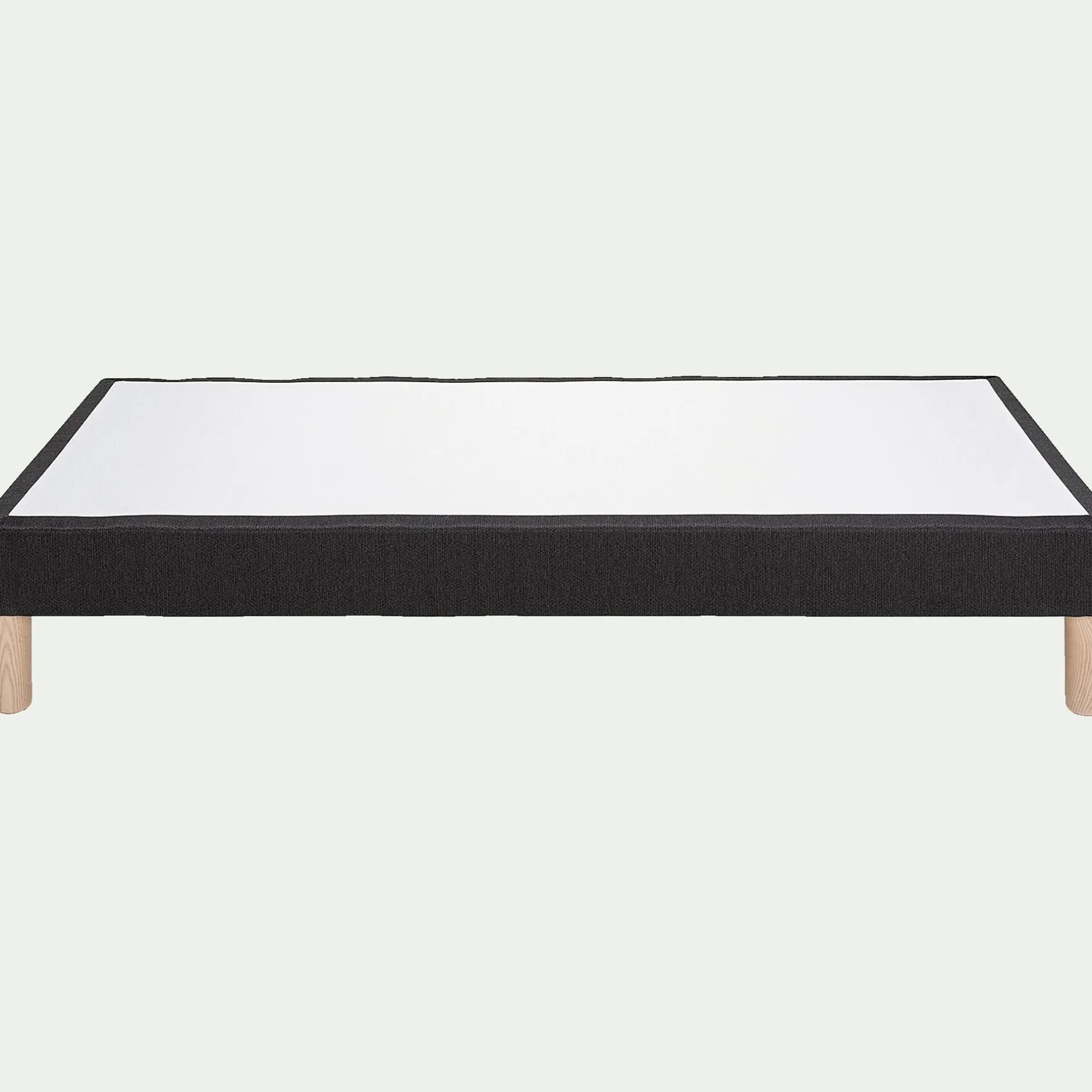 Sommier 180X200 Cm*alinea Sommier tapissier 90x200cm anthracite Gris