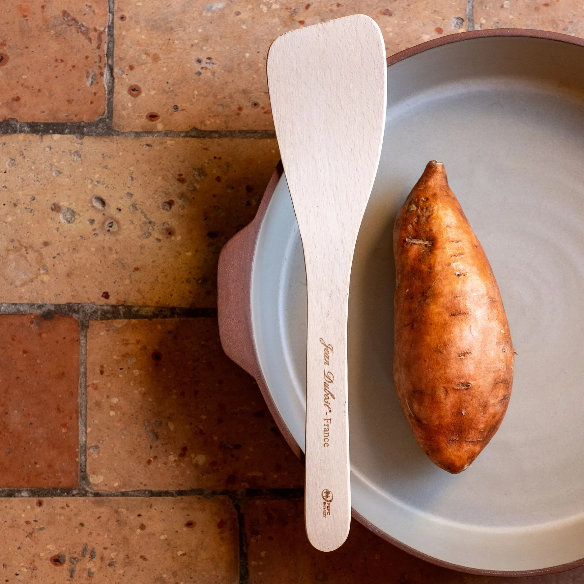 Salière Et Poivrière*alinea Spatule galbée en bois de hêtre 30cm - Naturel