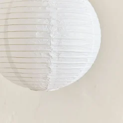 Suspension Non-Électrifiée*alinea Suspension boule japonaise non électrifiée en papier de riz D40cm - Blanc
