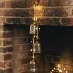 Décoration À Suspendre|Suspension De Noël*alinea Suspension décorative 3 cloches H68cm - Doré