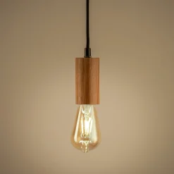 Lustre De Salle À Manger|Lustre*alinea Suspension décorative en bois de chêne - l5xH120cm Naturel