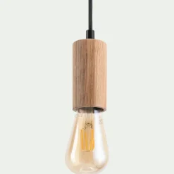 Lustre De Salle À Manger|Lustre*alinea Suspension décorative en bois de chêne - l5xH120cm Naturel