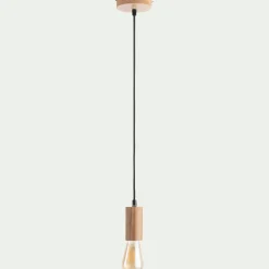 Lustre De Salle À Manger|Lustre*alinea Suspension décorative en bois de chêne - l5xH120cm Naturel
