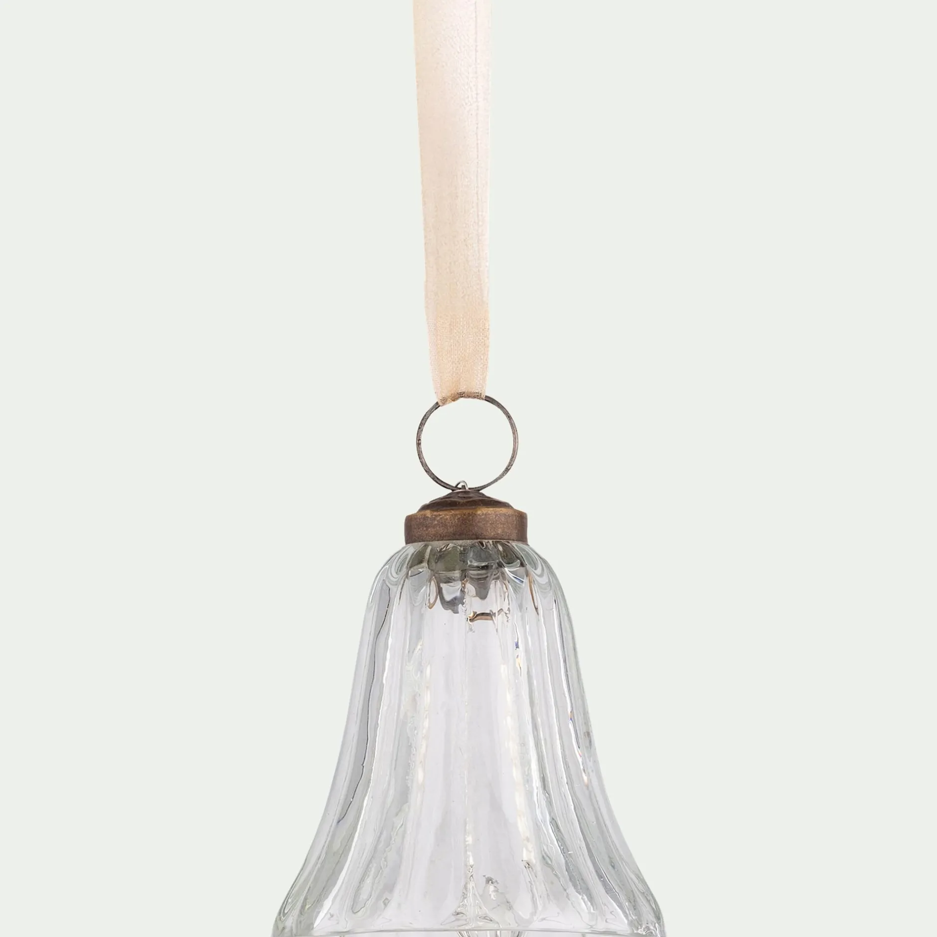 Suspension De Noël*alinea Suspension de Noël cloche en verre H9cm - transparent