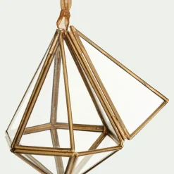 Suspension De Noël*alinea Suspension de Noël diamant en verre H11cm - Doré