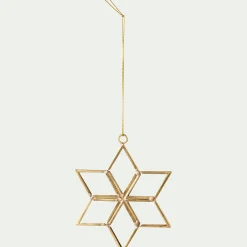 Suspension De Noël*alinea Suspension de Noël en fer et en verre étoile H11,80cm - Doré