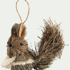 Suspension De Noël*alinea Suspension de Noël en herbe forme animale H5cm - Naturel