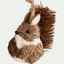 Suspension De Noël*alinea Suspension de Noël en herbe forme écureuil H10cm - Naturel